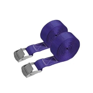 Cinta De Amarre C/Hebilla (Jgo X 2) 2.5Cm X 2.5Mts Azul