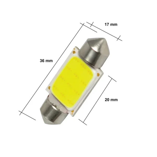 Led Tubular Cob Festoon 12V Blanco 36Mm - Image 2