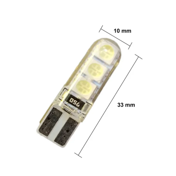 T10 / 2821 - 6 Led 2835 - Canbus 24V 13961Silbl - Image 3