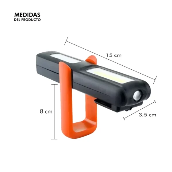 Linterna Recargable Usb Led Cob Emergencia Trabajo - Image 4