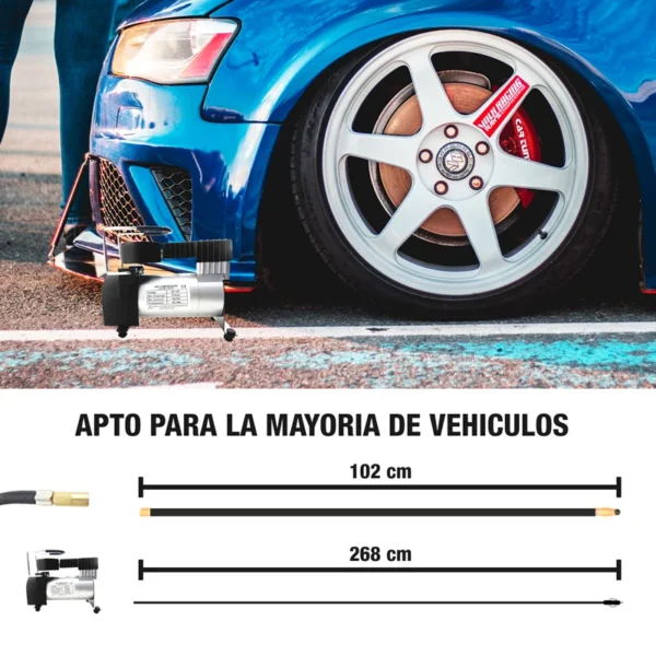 Compresor De Aire 12V, 140 Psi, Cilindro 1X30Mm 10 Amp - Image 4