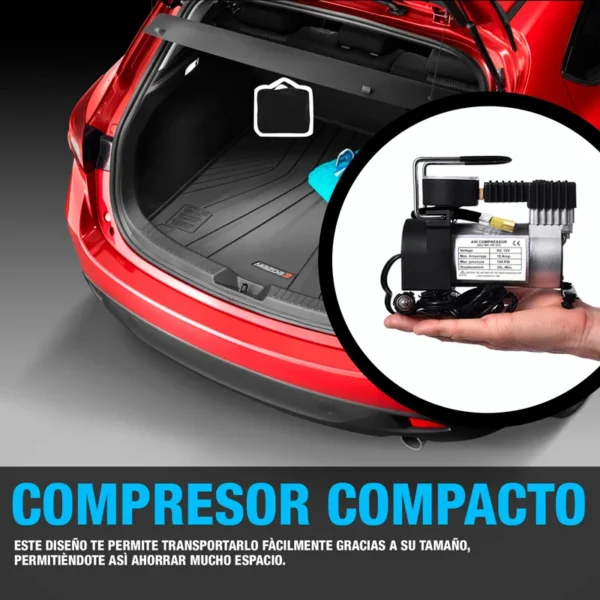 Compresor De Aire 12V, 140 Psi, Cilindro 1X30Mm 10 Amp - Image 2