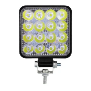 Faro Led Cuadrado 16 Leds 12/24V 48W Blanco
