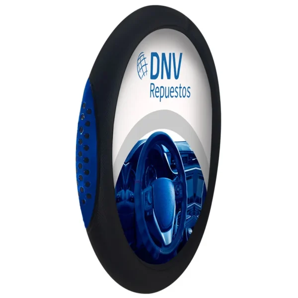 Cubre Volante 38Cm Azul Reflectivo