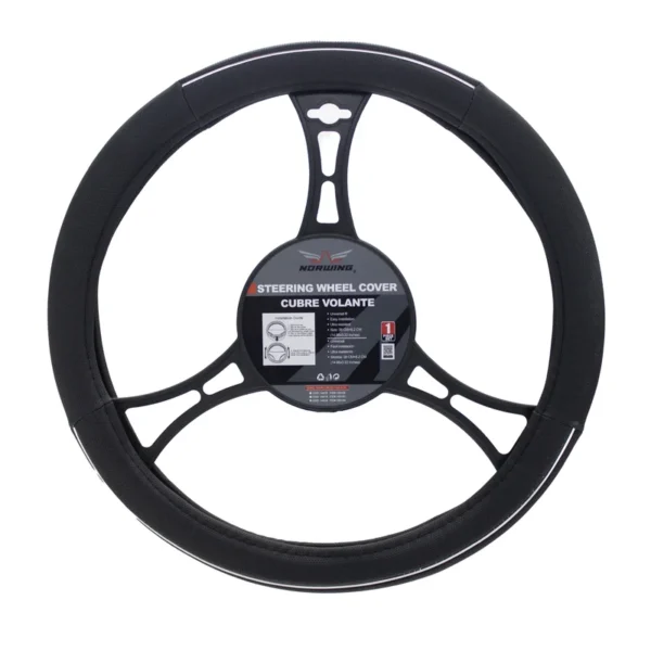 Cubre Volante 38Cm Negro/Negro