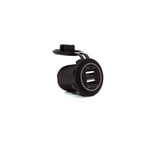 Toma 12V Usb Dual Uso Especial En Azul
