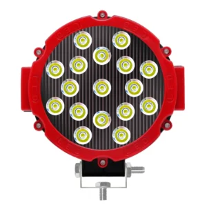 Faro Led Circular Aro Rojo 12/24V 54W Blanco