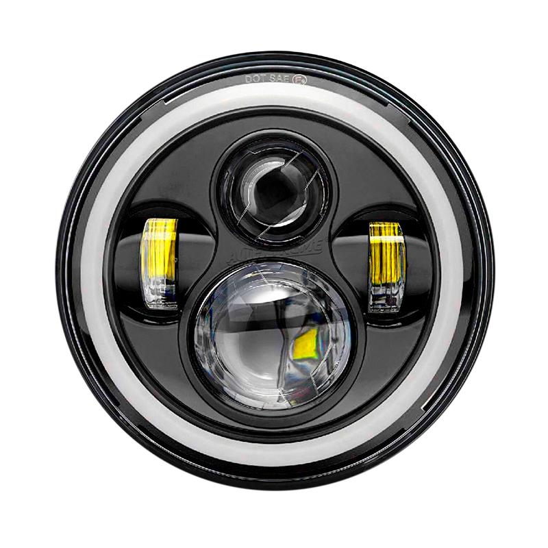 Faro Led Circular Wrangler Renegade Harley 12V 40W C/Ojo De Angel