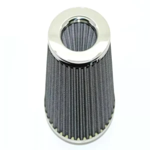 Filtro De Aire Conico Competicion 76Mm Gris Plateado