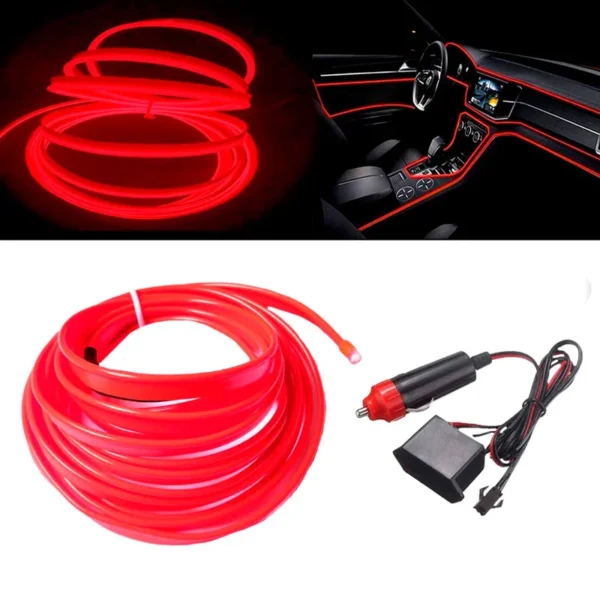 Hilo De Neon Led 3M Rojo Para Encendedor - Image 3