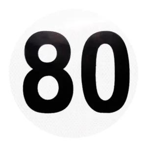 Circulo Velocidad Maxima 80