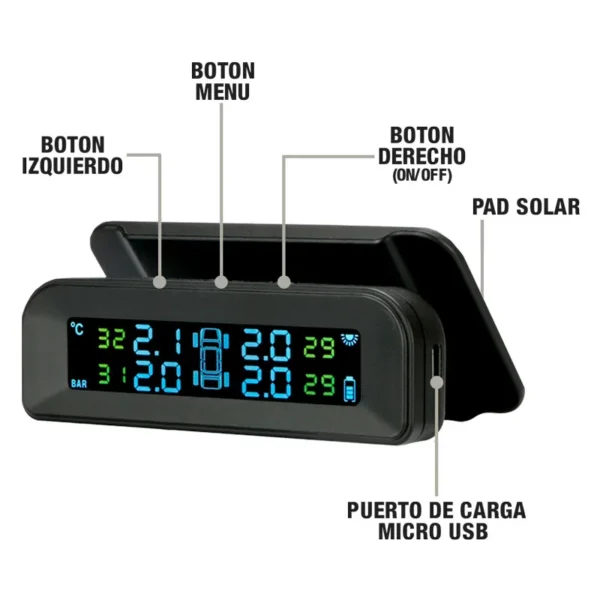 Sensores De Presion Y Temperatura Energia Solar Integrado Sin Voz - Image 5