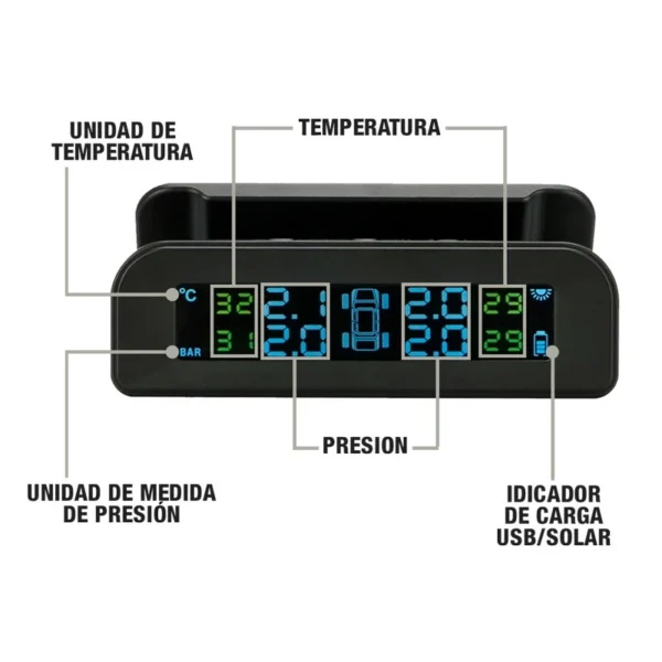 Sensores De Presion Y Temperatura Energia Solar Integrado Sin Voz - Image 4