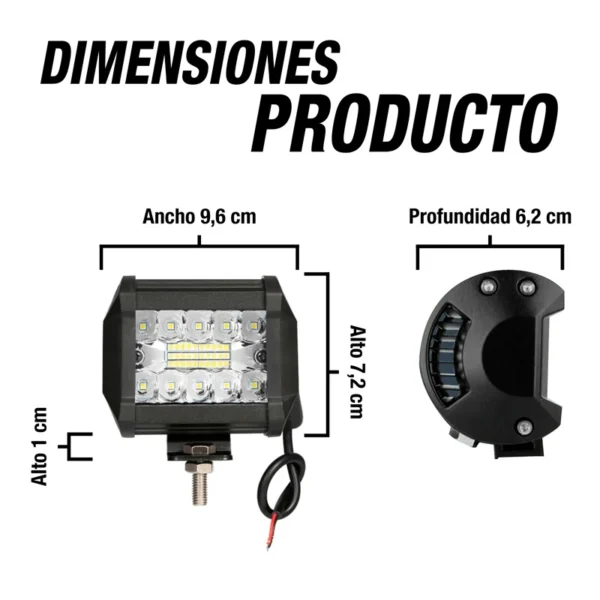 Barra Led C/Display Smd 12/24V 60W Blanco - Image 5