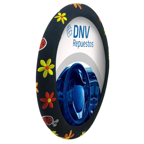 Cubrevolante Pana Femenino Flores Y Vaquita 38 Cm