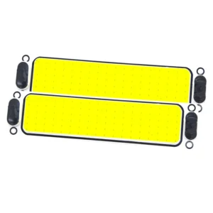 Juego X2 Plafones Led Con Tecla On/Off 12V/24V 25Cm X 6Cm 108 Led Cob 10 Watts