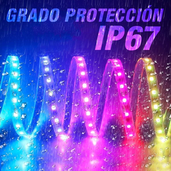 Rollo De Led (300 Led) 5 Metros 5050 - Rgb 12V Con Adaptador Y Control Remoto - Image 5