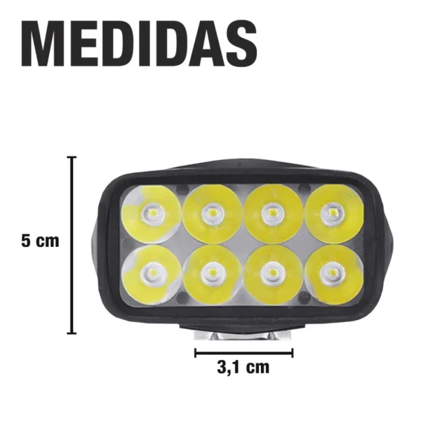 Faro Led Plastico Abs 12V 24W 3000 Lm - Image 6