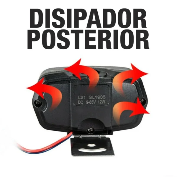 Faro Led Plastico Abs 12V 24W 3000 Lm - Image 4