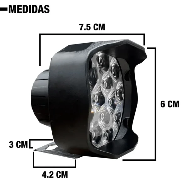 Faro Led Plastico Abs 12V 36W 3000 Lm - Image 3
