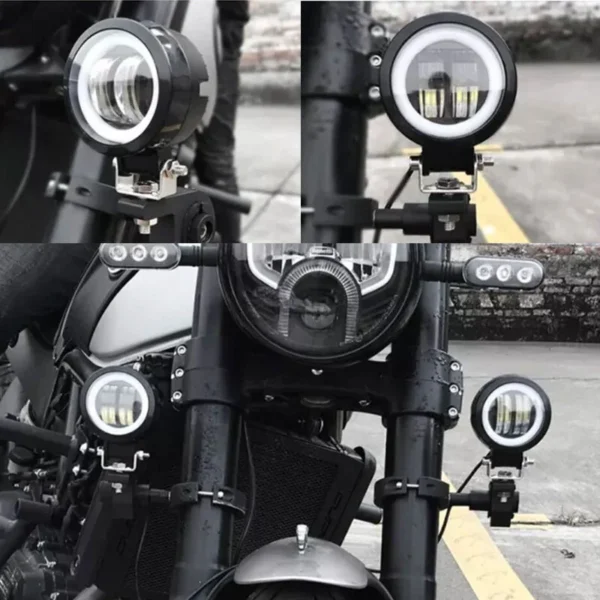 Faro Led Circular 12/24V 10W Blanco C/Ojo De Angel Blanco - Image 4
