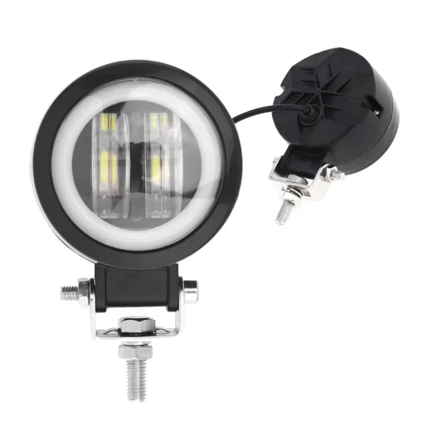 Faro Led Circular 12/24V 10W Blanco C/Ojo De Angel Blanco - Image 3