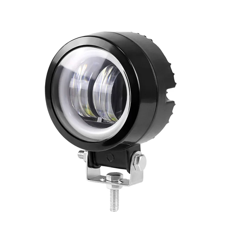 Faro Led Circular 12/24V 10W Blanco C/Ojo De Angel Blanco