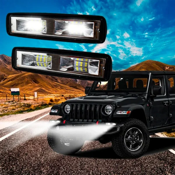Faro Led Rectangular 12/24V 27W Blanco Ambar - Image 6