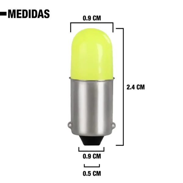 Lampara Cob T4W Led Blanco Ba9S - Image 4