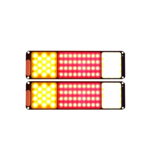 Juego Faros Traseros Camion Ambar (8Cm) + Rojo (14Cm) + Blanco (6Cm) = 28Cm 12V
