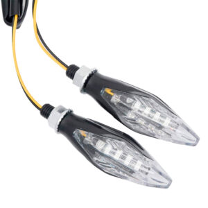 Juego X2 Faros De Giro Moto Universal Ambar 12V 5W 1500 Lux Modelo Zxd02