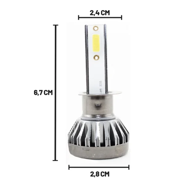 Kit Led Y3  Sin Cooler Cob 12V H1 - Image 2