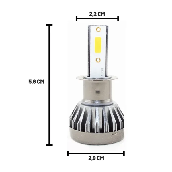 Kit Led Y3  Sin Cooler Cob 12V H3 - Image 2
