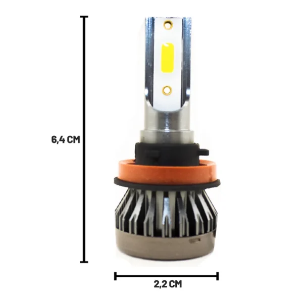 Kit Led Y3  Sin Cooler Cob 12V H11 - Image 2