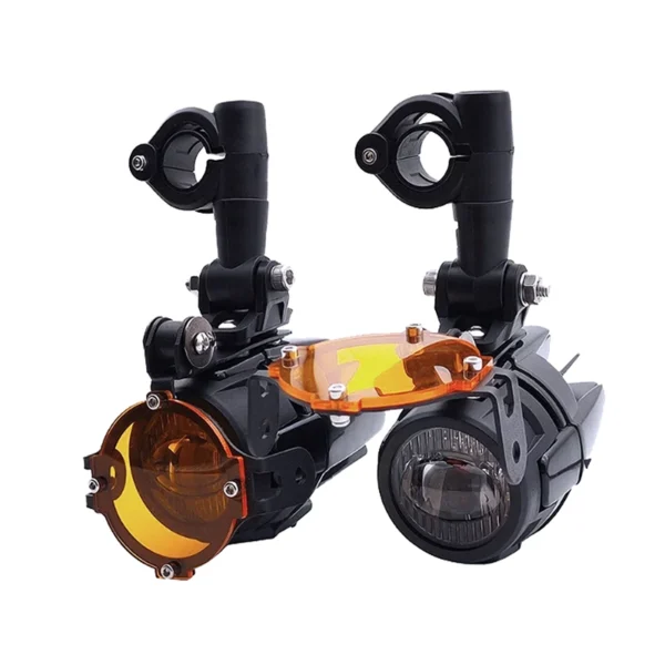 Juego de led auxiliar para moto 40W con soporte con protector niebla