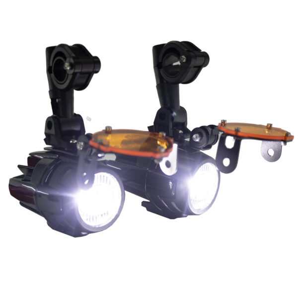 Juego De Led Auxiliar Para Moto 40W Con Soporte - Image 2