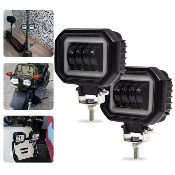 Faro Led Drl 12/24V 30W Blanco Ambar - Image 4