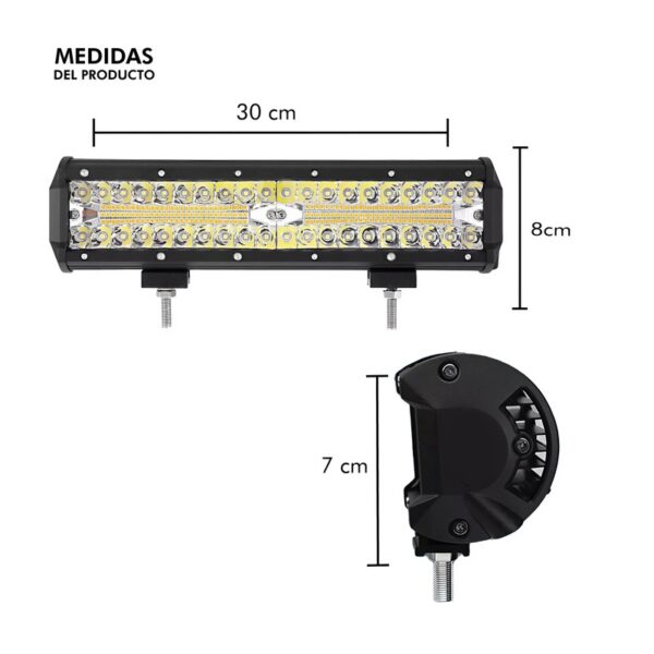 Kit Completo De Faros Auxiliares Moto Cree Led U7 Ojo Angel Lupa Blanco - Image 2