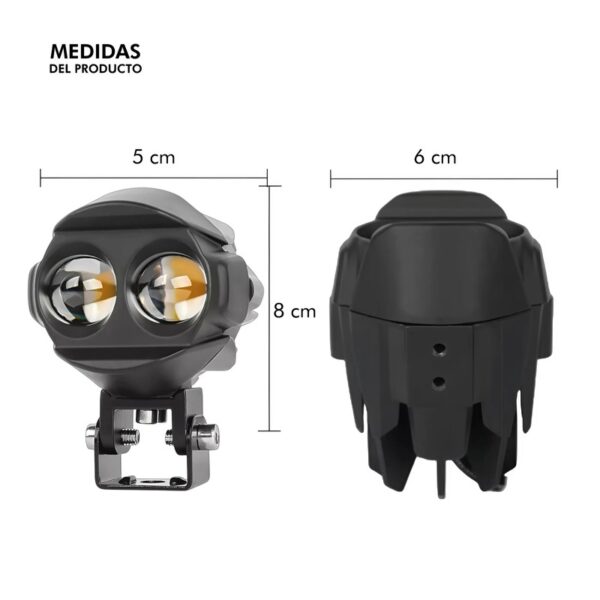 Faro Led Blanco Y Ambar 25W - Image 2