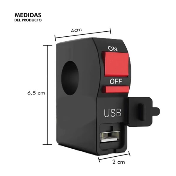 Switch Moto Con Usb - Image 2