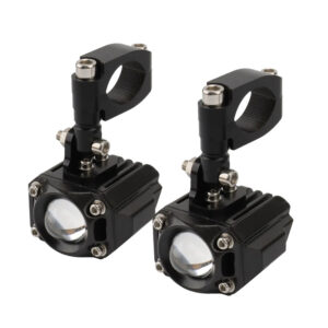 Kit Faros Auxiliares Led Moto 12V 60W Blanco/Ambar C/Flash C/Soporte