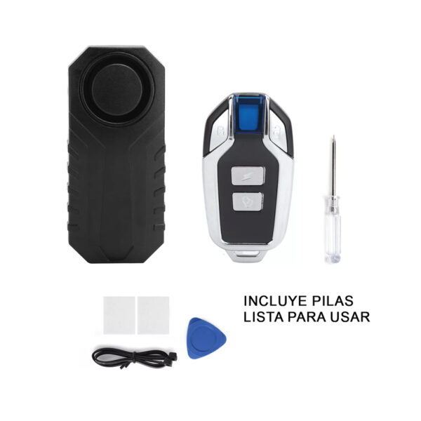 Alarma Antirrobo Inalambrica Moto Bici C/Control Resistente Al Agua - Image 3