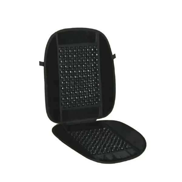 Respaldo Apoyo Lumbar Bolita Madera Negro