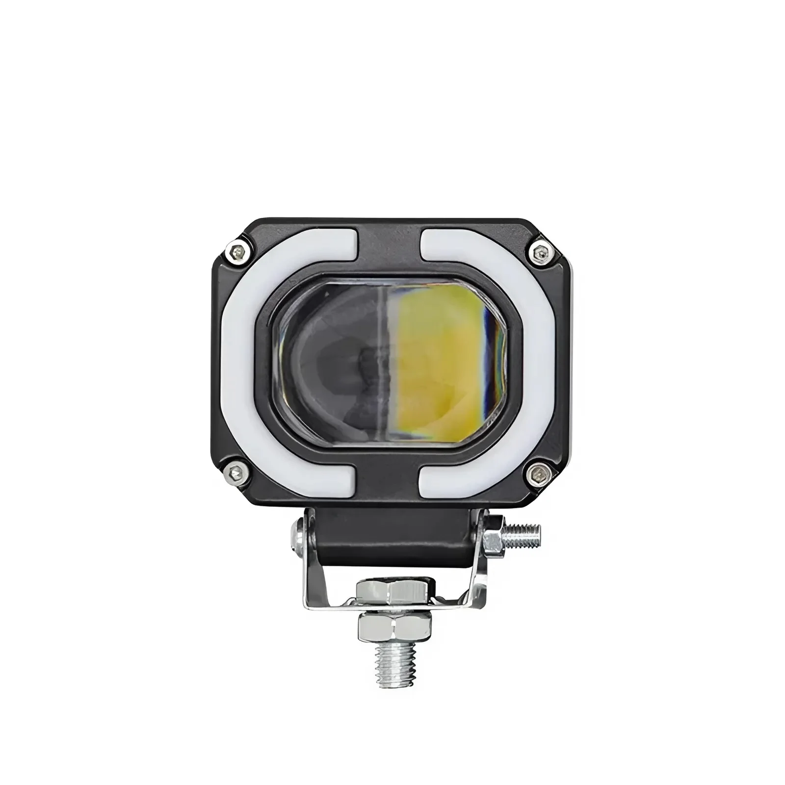 Faro Led Lupa 12/24V 30W Blanco Ambar C/Ojo Angel Azul