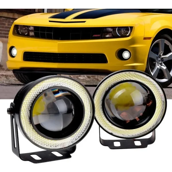 X2 Faro Led Circular 7,5Cm 12V 15W C/Ojo De Angel Blanco - Image 4