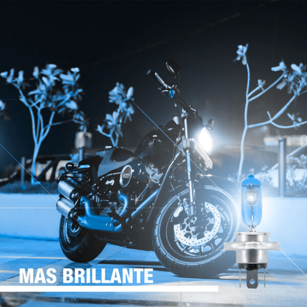 Lampara H4 Pt43 35/35W 12V Xenon Blue Blister X1 Unidad Para Moto - Image 3