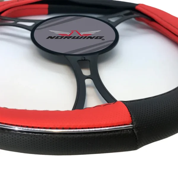 Cubre Volante 38Cm Detalle Rojo - Image 2