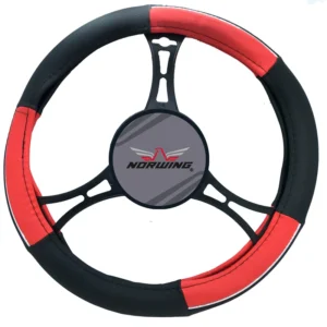Cubre Volante 38Cm Detalle Rojo