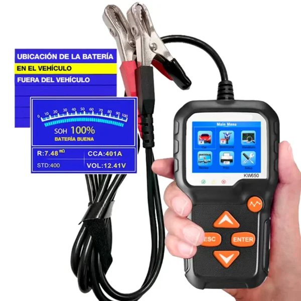 Tester Arranque Probador Bateria 6V 12V Digital - Image 2