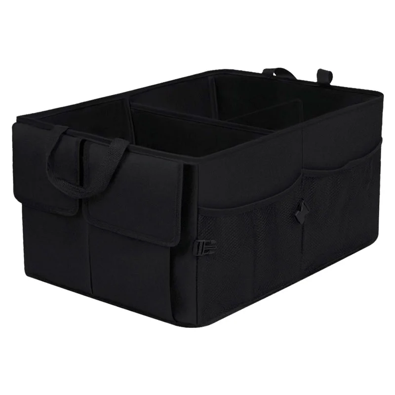 Organizador De Baul Reforzado Auto Impermeable Negro Size 50*40*28Cm
